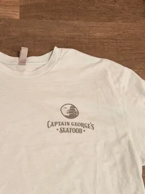 Gildan Light Blue Captain George's Seafood Short Sleeve Tee thumbnail 2