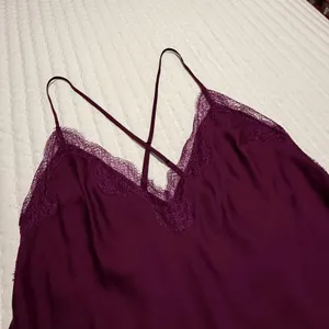 Victoria’s Secret Purple Lingerie Chemise Slip Nightie L Large Lace Trim thumbnail 4