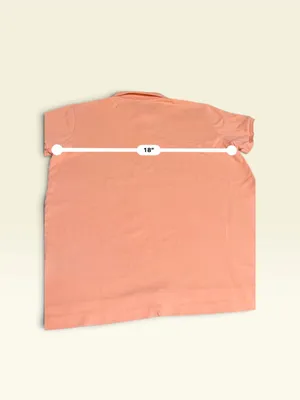 Ralph Lauren Polo Shirt Womens Large Peach Orange Lilac Classic Fit Preppy Y2K thumbnail 7