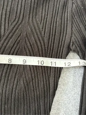 Almost Famous Long Sleeve Black Ribbed Knit Maxi Dress small thumbnail 11