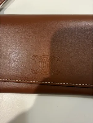 Celine Leather Sunglasses Case Wristlet thumbnail 2
