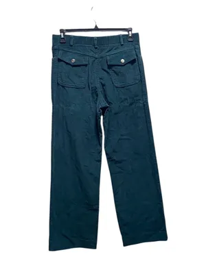 Marc Jacobs Corduroy Wide Leg Pants Teal Green Size 32 Minimalist Preppy Casual thumbnail 9