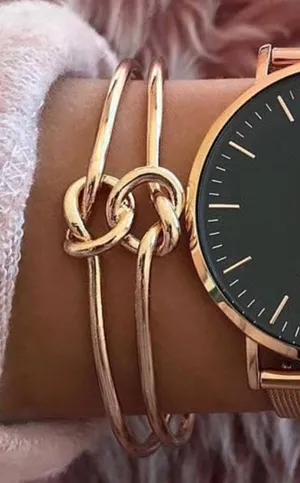 Knot Bracelet Gold thumbnail 7