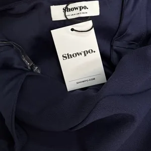 Showpo. Thelma Square Neck Bodycon Maxi Dress in Navy size 2 NWT thumbnail 7