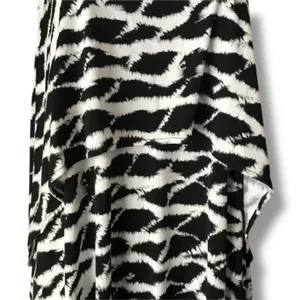 Rafaella Womens Dress Size S Black White Tie‎ Dye Flounce Deep V Neck Maxi thumbnail 8