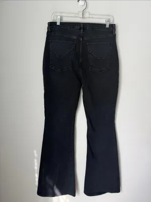 Hudon Holly Noi Black Denim Flare Leg Womens Jeans, size 31 🔴 thumbnail 5