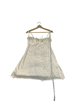 SKIMS Pointelle Mini Dress L Halite Floral Campus Collection NWT Sold Out thumbnail 13