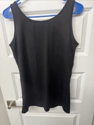 Black Women's Tank Top - Classic Scoop Neck thumbnail 3