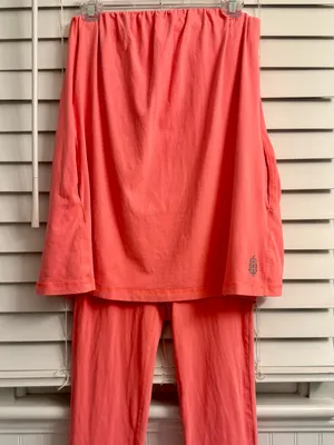 Free People FP Movement Hot Shot Tube Onesie Coral Small thumbnail 4