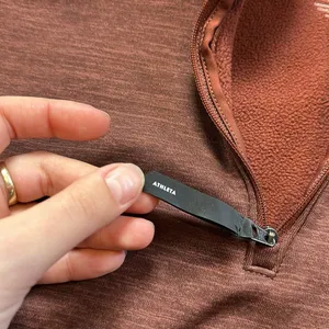 ATHLETA MARLED BURNT ORANGE FLEECE LINED QUARTER ZIP  PULLOVER thumbnail 4