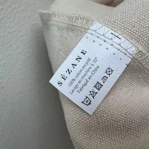 Sezane Paris Rue Large Pink White Stripe Shopper Tote Book Bag Fits All Cotton thumbnail 9