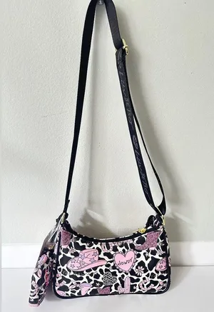 Luv Betsey Cowgirl Heart Theme Crossbody W/ Web Strap and Pouch thumbnail 2