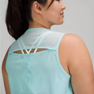 Lululemon Light Blue Sculpt Tank Top Athletic Mesh Cutout Lightweight thumbnail 6