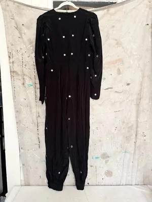 Farm Rio Black Mirror Embroidered Jumpsuit thumbnail 6