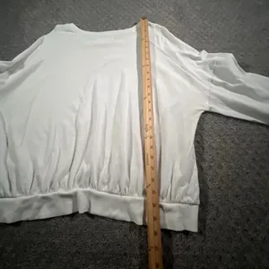 We The Free Free People Top Womens XS‎ White Long Sleeve Relaxed Ribbed Hem thumbnail 11