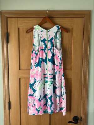 Lilly Pulitzer Carlotta Shift Dress in Tidal Wave Pans Garden Women’s size 4 thumbnail 8