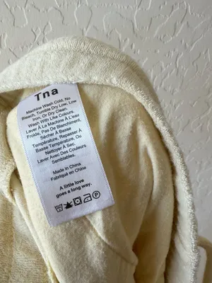 Aritzia TNA Butter Yellow Terry Cloth Jogger thumbnail 7