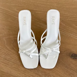 Raye Kitten Heels Sandals Dax Size US 9.5 White thumbnail 4