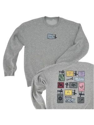 Taylor Swift Eras Tour Sweatshirt Matchbox Graphic Gray Crewneck Swiftie Medium thumbnail 2