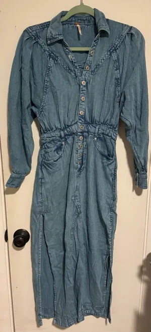 Free people Jean dress thumbnail 1