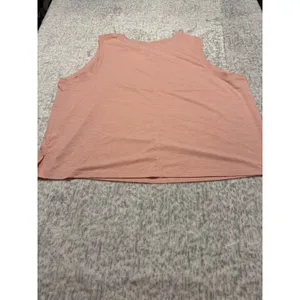 All‎ in Motion Women's Plus Size 1X Pink Heathered Sleeveless Tank Top Athletic thumbnail 4