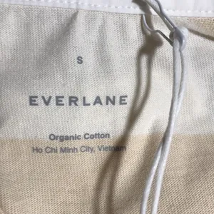 Everlane Organic Cotton Polo Dress Cashew/White Stripe Short Sleeve S NWT thumbnail 6