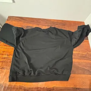 GAP‎ Women's XL Black Crewneck Pullover Sweatshirt thumbnail 7