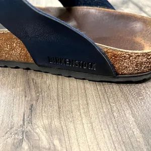 Birkenstock Sandals Gizeh Navy Blue Metallic Thong Buckle Womens 41 US 10-10.5 thumbnail 8