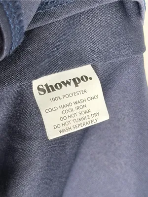 NEW Showpo Feels Like Love Dress Navy Ruffle Mini‎ Cocktail Wedding Guest Party thumbnail 4