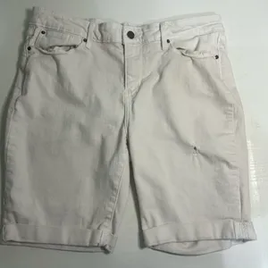 Levi Strauss Signature Gold White Bermuda Shorts Size 14 Stretch thumbnail 1