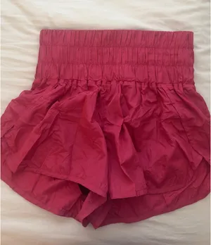 Pink Free People movement shorts  thumbnail 1