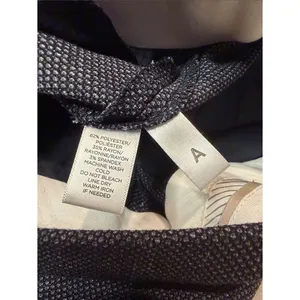 Loft- Marisa Trouser Black Grey Textured Straight Leg Work Dress Pants Size 4 thumbnail 6