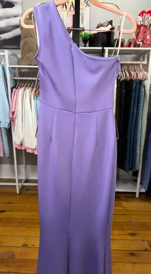 PromGirl Purple One Shoulder Formal Prom Dress thumbnail 9