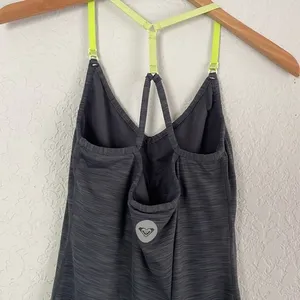 Roxy Gray Athletic Active Halter Strap Top thumbnail 2