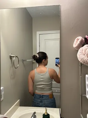 Urban outfitters gray crop tank thumbnail 2