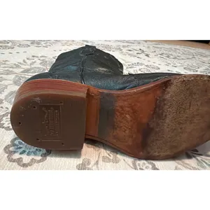 Los Altos Western Cowboy Boot Women US Size 8.5 M LEFT BOOT ONLY Ostrich thumbnail 7