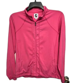 FootJoy Pink Full Zip Golf Jacket Women Medium Athletic Lightweight FJ Stretch thumbnail 1