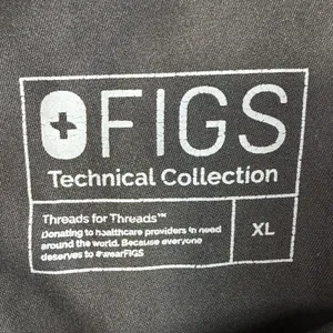 FIGS XL Black Pants Kade Cargo Scrub Straight Leg Doctor Nurse Dentists Women’s thumbnail 8