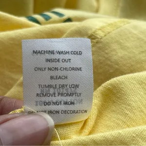 JOHN DEERE | Yellow Glitter Logo Fitted Graphic Tee Sz S thumbnail 6