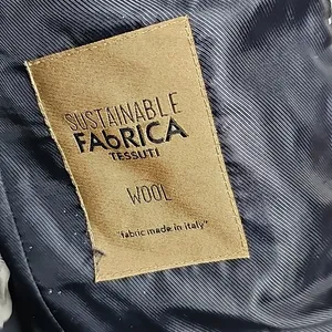 NWOT Zara tan long Tessuti wool made in Italy 2 button collared jacket coat sz S thumbnail 8