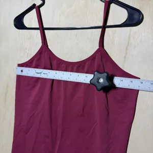 Massini Womens 3X Burgundy Camisole Tank Tops Stretch Layering Basics Lot Of 2 thumbnail 4