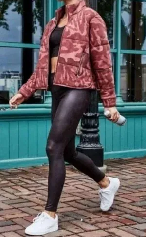 NWT CALIA by Carrie Underwood Women's S Power Sculpt Faux Leather Leggings thumbnail 3