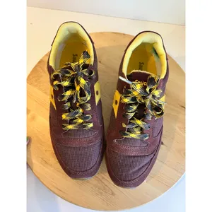 Saucony Jazz Maroon & Yellow Suede Leather Lace Up Sneakers Women's Size 8 thumbnail 6