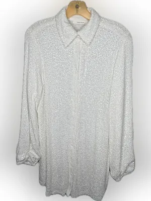 Idem Ditto Sequin White Dress nwt thumbnail 2