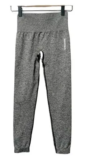 GYMSHARK Seamless Crop Leggings‎ in Grey size XS thumbnail 1