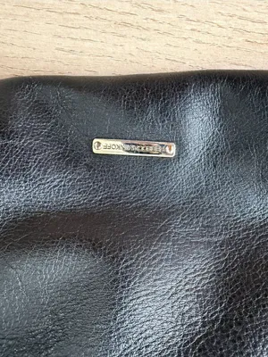 REBECCA MINKOFF MAB Bowery BLACK Trapezoid Leather Satchel Bag AUTHENTIC thumbnail 3
