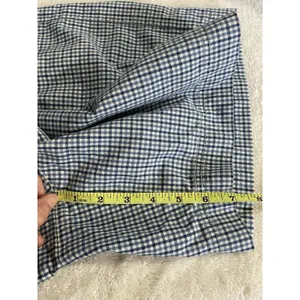 Vintage Liz wear Women’s Shorts 12 High Waisted Blue Gingham Pleated thumbnail 7