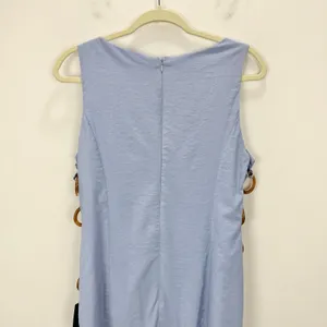 Lulus Decidedly Summery Light Blue Cutout Sleeveless O Ring Mini Dress XL NWT thumbnail 9