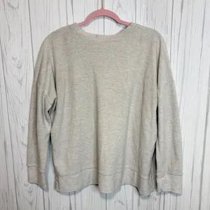 PRETTY REBEL Terry Oversized‎ Crewneck in Oatmeal, Large thumbnail 5