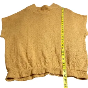 Free People Echo Beach Pullover Orange Cowl Neck Slouchy Sweater Size Medium EUC thumbnail 8